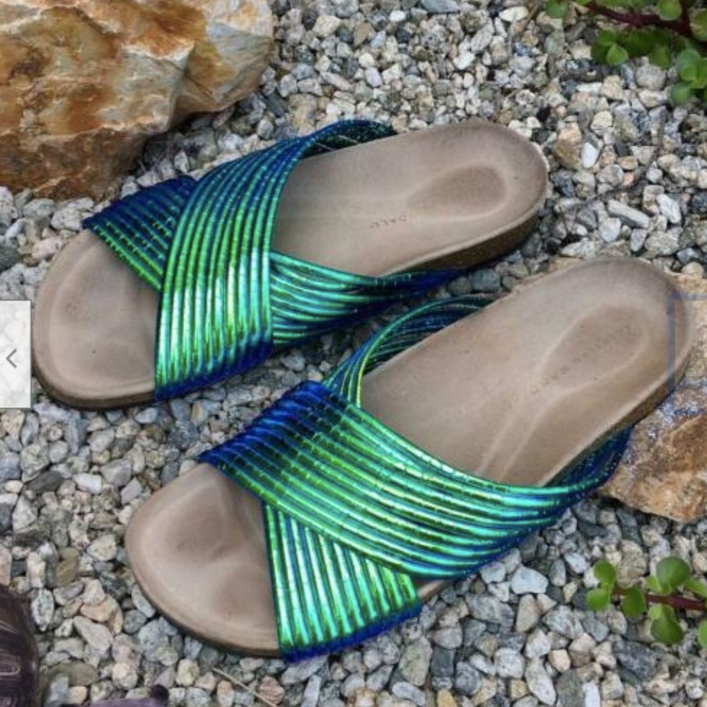LOEFFLER RANDALL SLIDE SANDALS SHOES PETRA ACID LE
